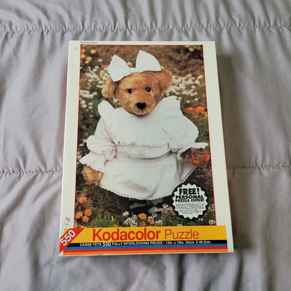 Summer stroll Kodacolor teddy bear puzzle